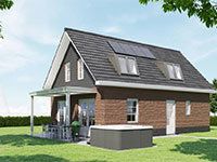 Watervilla met jacuzzi 6 pers