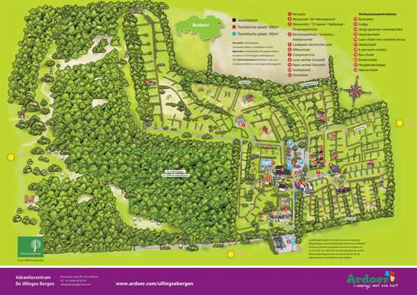 Plattegrond van Ardoer De Ullingse Bergen