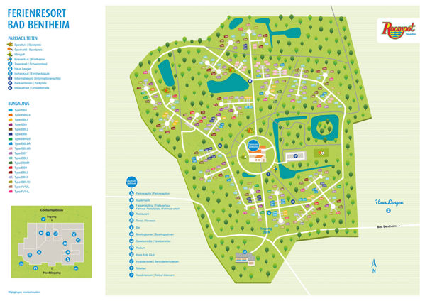 Plattegrond van Bad Bentheim