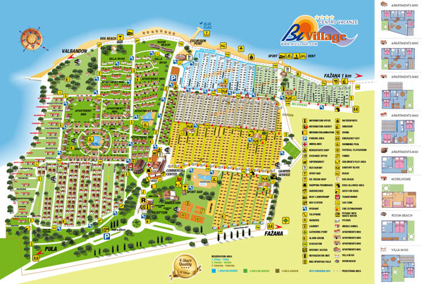 Plattegrond van Bi Village