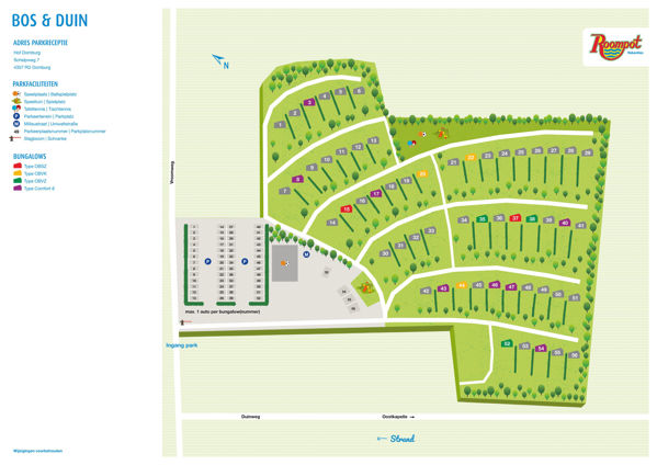 Plattegrond van Bos en Duin