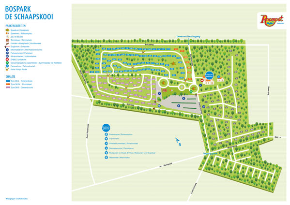Plattegrond van Bospark de Schaapskooi
