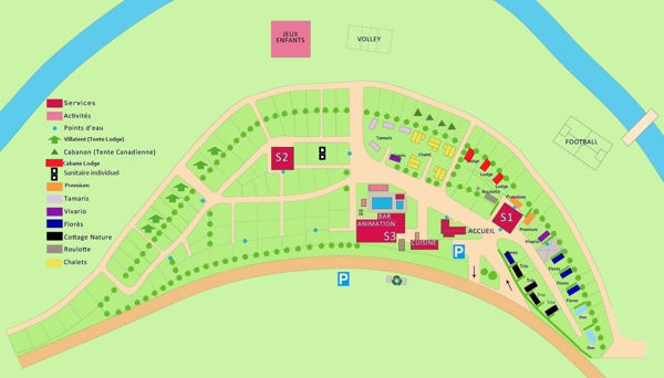 Plattegrond van De Vaubarlet