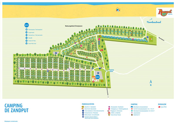 Plattegrond van De Zandput
