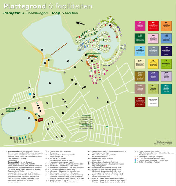 Plattegrond van Domein De Schatberg