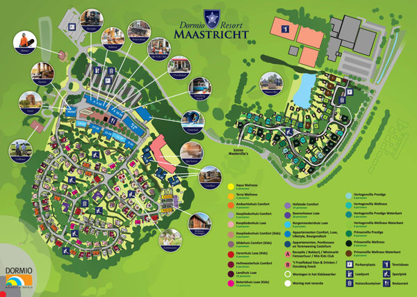 Plattegrond van Dormio Resort Maastricht