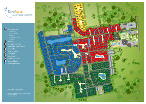 Plattegrond van EuroParcs Kaatsheuvel