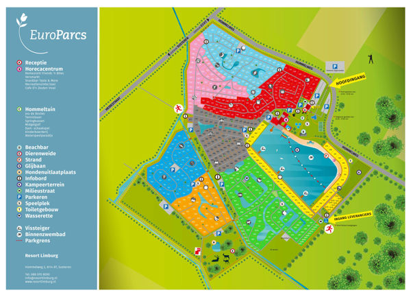 Plattegrond van EuroParcs Limburg