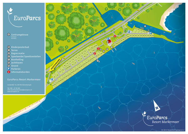 Plattegrond van EuroParcs Markermeer