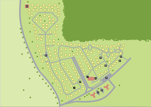 Plattegrond van EuroParcs Noordwijkse Duinen