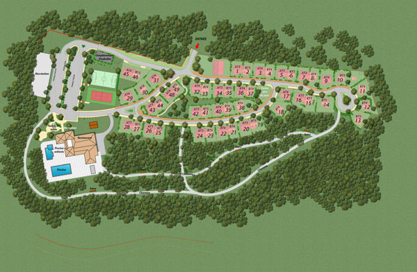 Plattegrond van FranceComfort - Domaine de Lanzac