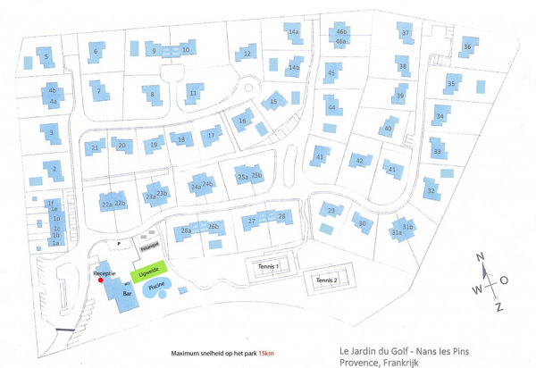 Plattegrond van FranceComfort - Le Jardin du Golf