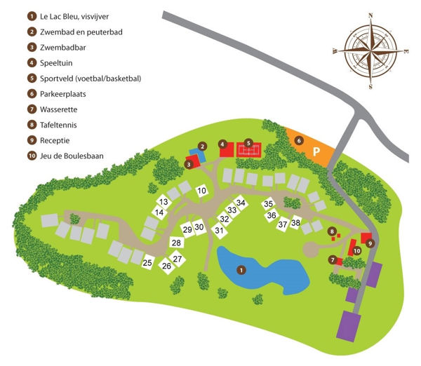 Plattegrond van FranceComfort - Le Lac Bleu