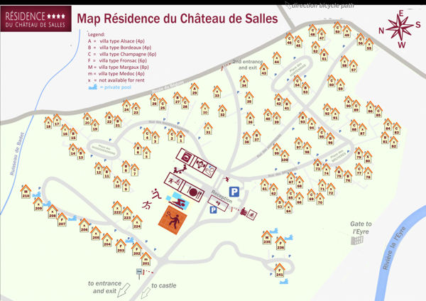 Plattegrond van FranceComfort - Résidence Château de Salles