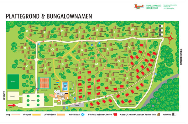 Plattegrond van Hoenderloo