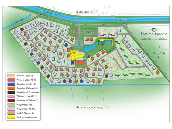 Plattegrond van Hof van Salland