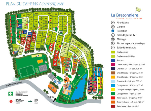 Plattegrond van La Bretonnière