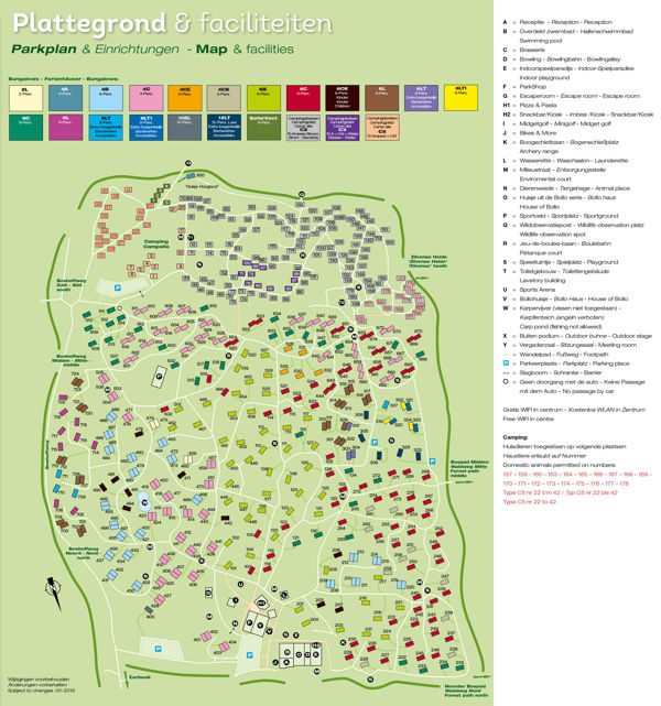 Plattegrond van Landal Coldenhove
