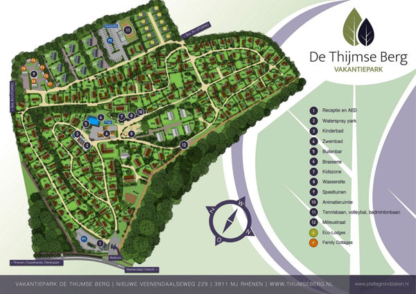 Plattegrond van Landal De Thijmse Berg