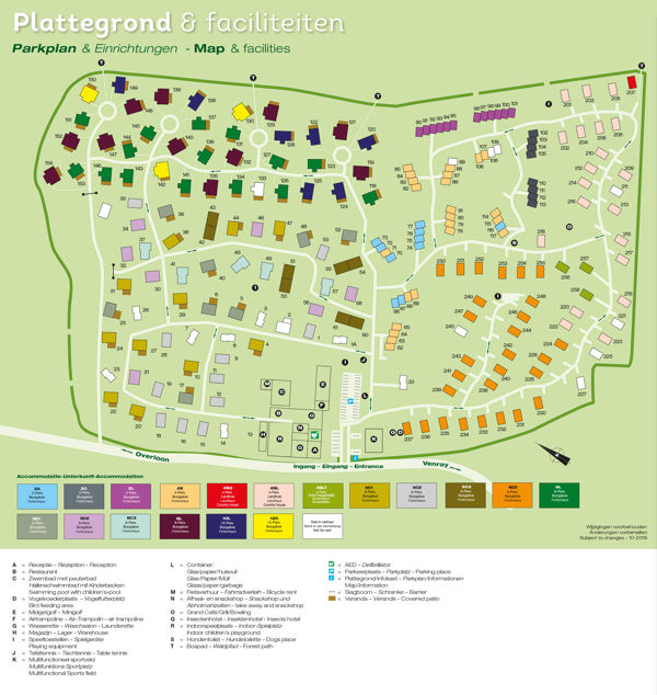 Plattegrond van Landal De Vers
