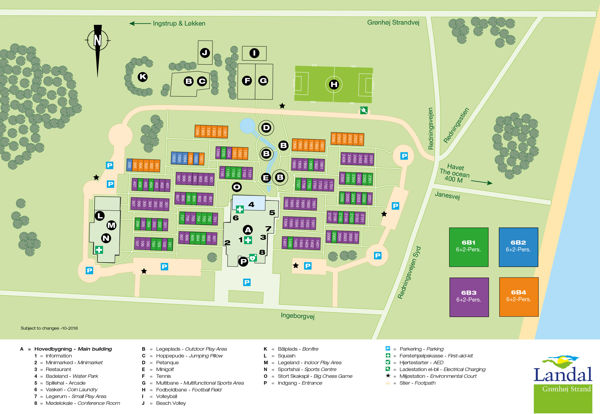 Plattegrond van Landal Grønhøj Strand