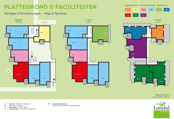 Plattegrond van Landal Kaap West