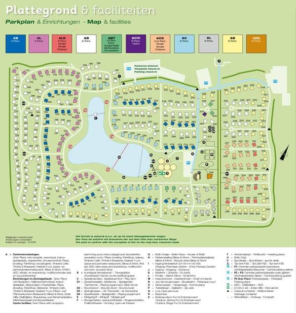 Plattegrond van Landal Landgoed 't Loo