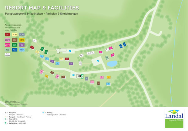 Plattegrond van Landal Leycroft Valley