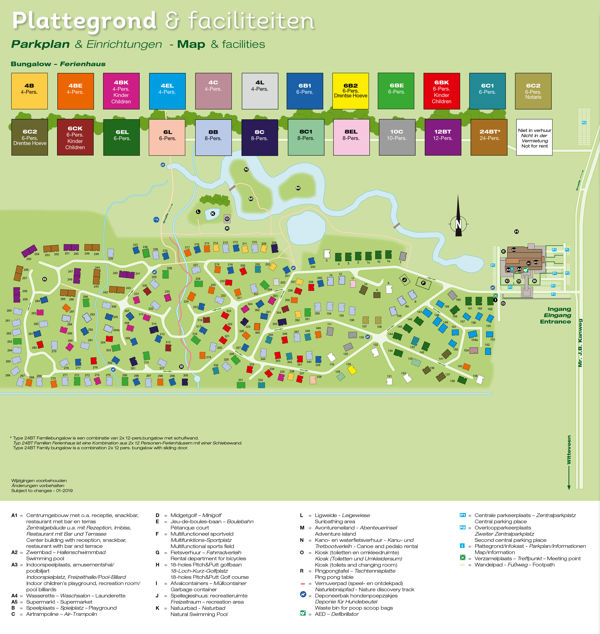 Plattegrond van Landal Orveltermarke