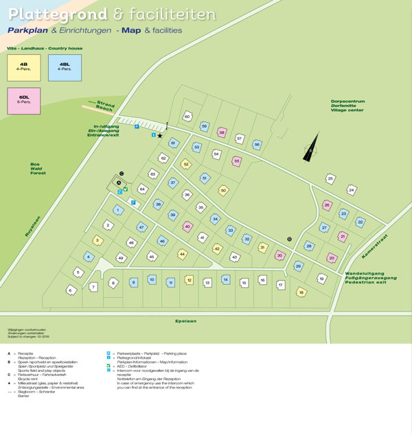Plattegrond van Landal Vogelmient
