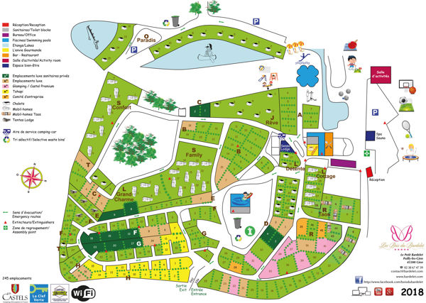 Plattegrond van Les Bois du Bardelet