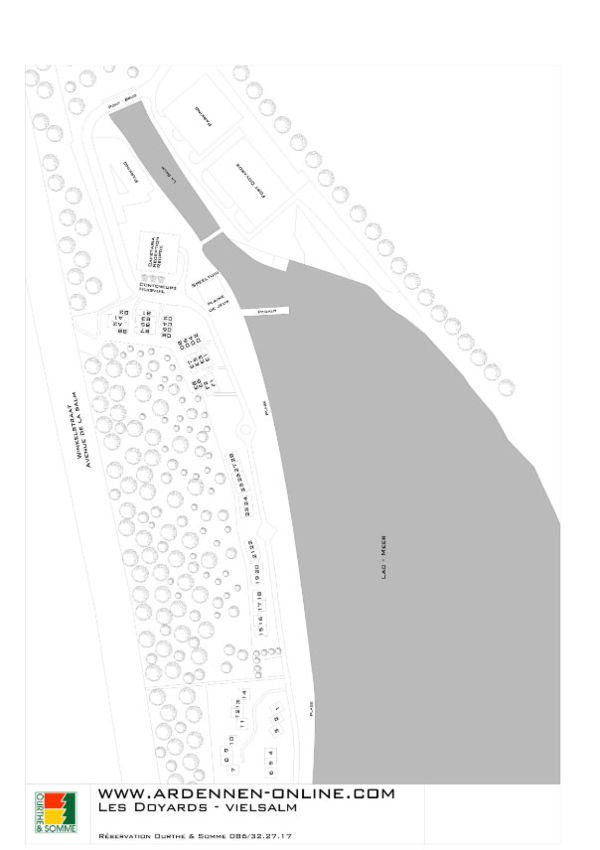 Plattegrond van Les Doyards