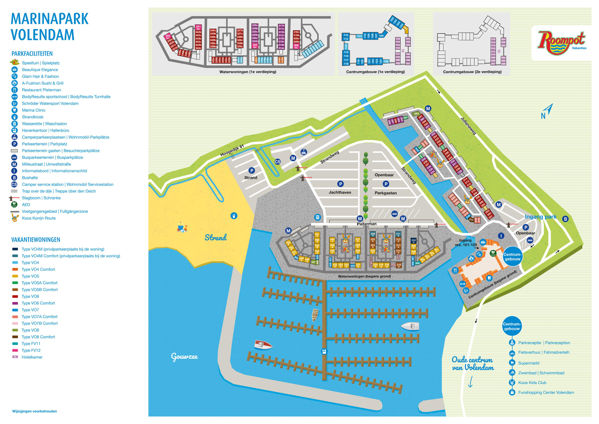 Plattegrond van Marinapark Volendam