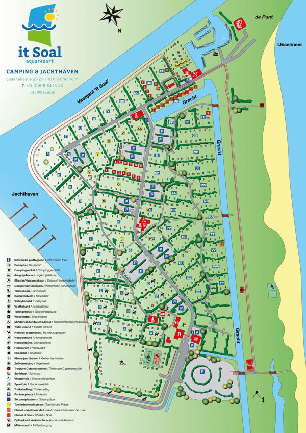 Plattegrond van Marinaparken Soal Beach Resort