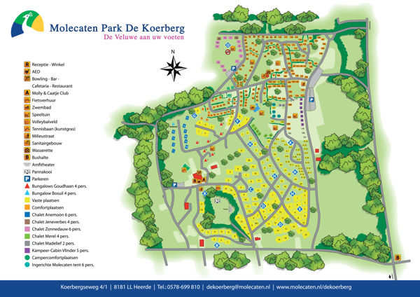 Plattegrond van Molecaten Park De Koerberg