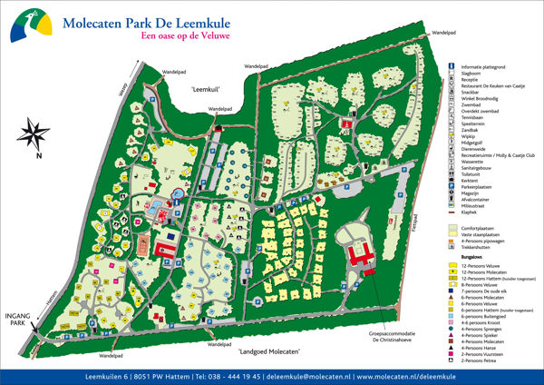 Plattegrond van Molecaten Park De Leemkule