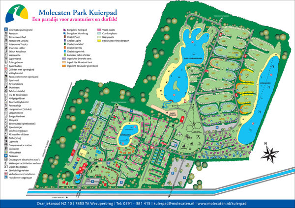Plattegrond van Molecaten Park Kuierpad