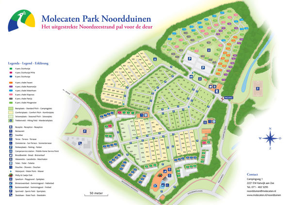Plattegrond van Molecaten Park Noordduinen