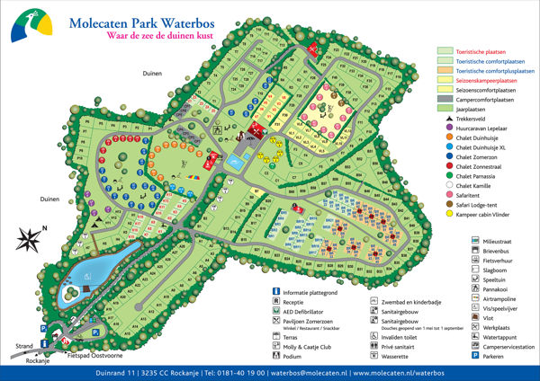 Plattegrond van Molecaten Park Waterbos