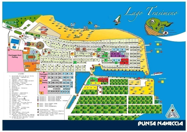 Plattegrond van Punta Navaccia
