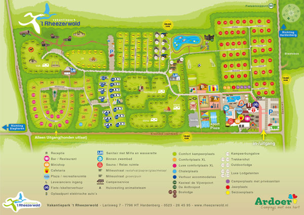 Plattegrond van Rheezerwold
