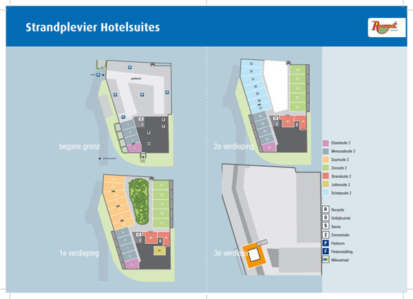 Plattegrond van Strandplevier Suites Texel