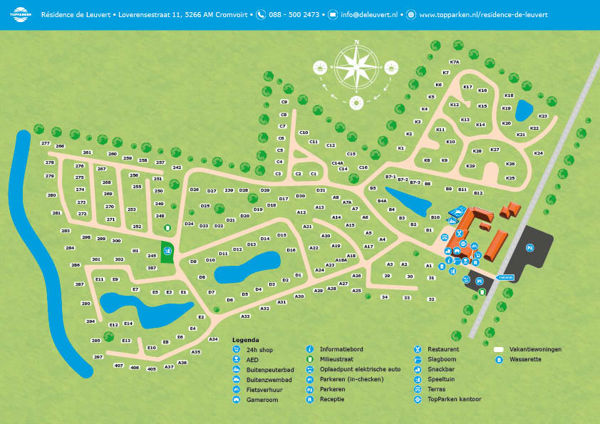 Plattegrond van TopPark Résidence de Leuvert
