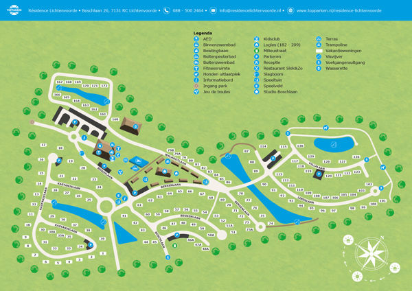 Plattegrond van TopPark Résidence Lichtenvoorde