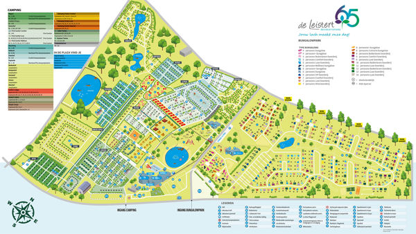 Plattegrond van Vakantiepark de Leistert