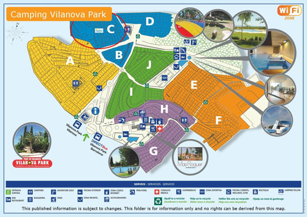 Plattegrond van Vilanova Park