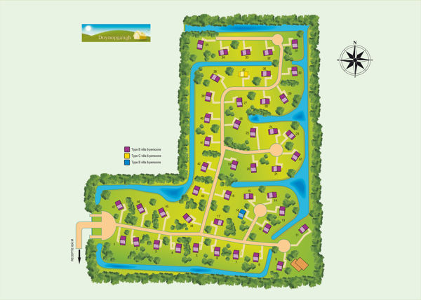 Plattegrond van Villaparc Duynopgangh